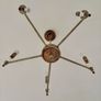 Two brass chandeliers Image 9