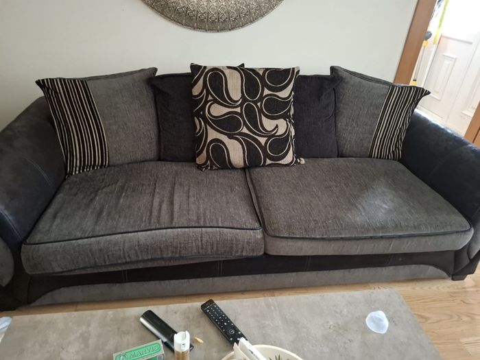sofa with coffee table