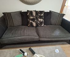 sofa with coffee table