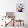 Cute Cat Painting - acrylic on canvas Image 2