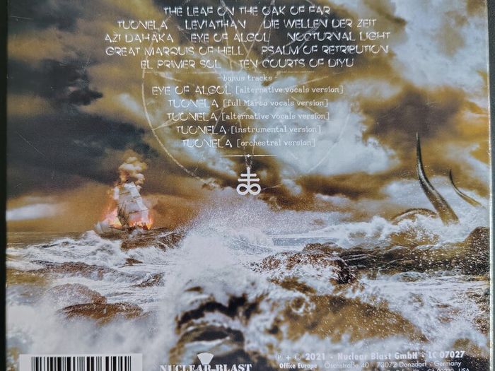 Therion - Leviathan CD (2021) Limited Edition, Digipak Symphonic Metal EX+