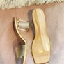 Zara Women Vinyl Mules with Methacrylate Heels Size 39 Image 5