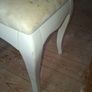 Chantilly style dressing table in french ivory with stool Image 7