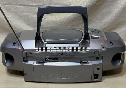 From 1999 Phillips AZ1560 - CD / Radio / Cassette Recorder / Surround Sound Boombox.