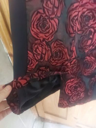 Marc Angelo red and black floral dress (free post)
