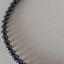 Vintage Grey Glass Beaded Necklace Image 2