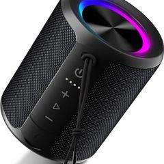 Ortizan Mini Speakers With Led Light, Louder Volume & Enhanced Bass, IPX7 Waterproof, 30H Playtime, Durable Loud Outdoor Speaker for Travel, Sport