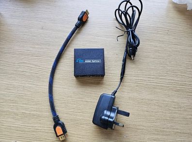 4K hdmi splitter 1 in 2 out