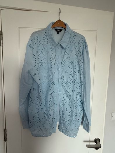 Long Tall Dally - Light Blue Blouse Size 18