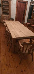 Large Solid Pine Farmhouse Table