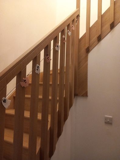 White oak planed spindles