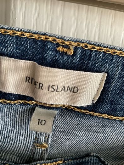 River Island 'Molly' Mid-Rise Skinny Jeans (Blue Denim)
