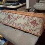 Wicker and Needlepoint Sewing basket Image 3