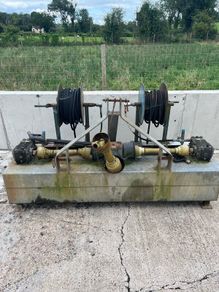 Twin power washer with built in tank frame