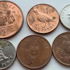 Gibraltar 6 Coins 1p & 2p & 5p 1991- 2015