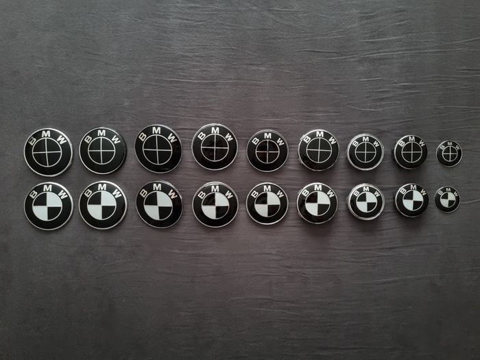 BMW Badges Front/Rear/Wheel Caps/Steering Wheel Badges Brand New