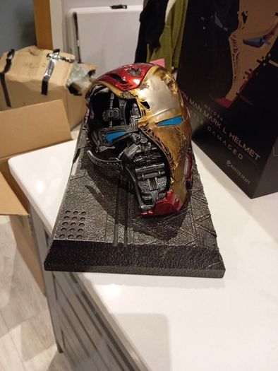 Beast Kingdom Ironman battle damaged display