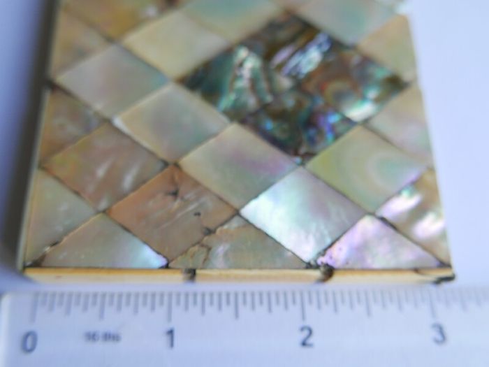 Vintage Mother of Pearl Box, Card Holder French Art Deco
