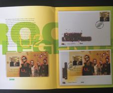 2002 Ireland U2 Rock Legends Stamp Presentation Pack