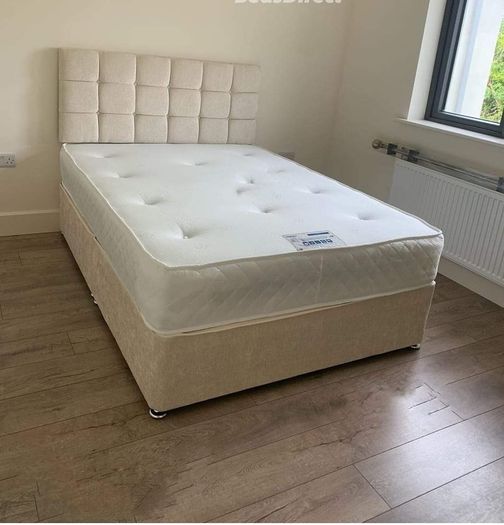 Single,Double,king size and super king beds in cream color