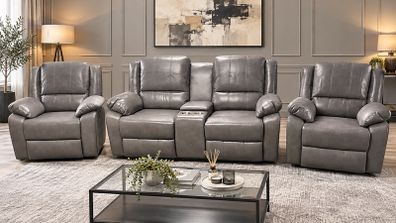 New leather Recliner Sofas 2+1+1