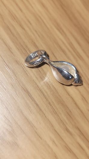 Genuine Links of London Sterling Silver Pearl Seashell Charm
