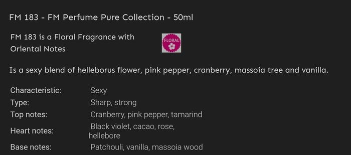 Only 1 Each!! Brand New FM Perfume & Aftershave