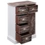 Sideboard with 10 Drawers Brown 113x30x79 cm Wood Image 7