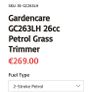 Gardencare 26cc strimmer Image 8