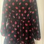 Brand new New look black floral mini dress with long sleeves and frill Image 5