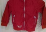 Red jacket / rain coat