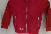 Red jacket / rain coat