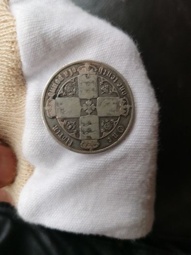 1864-67 Silver One Florin Coin