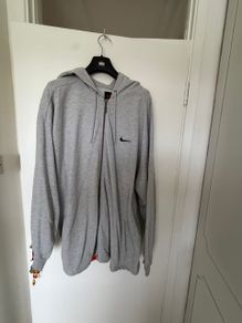 Nike full zip hoodie - grey - size XXL