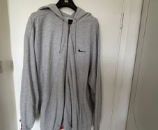Nike full zip hoodie - grey - size XXL