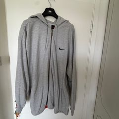 Nike full zip hoodie - grey - size XXL