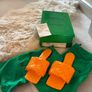 Bottega Veneta Lido sandels Tangerine Image 6