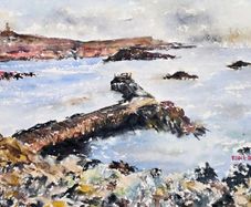 cahermore pier watercolour