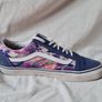 vans old skool multi paint Size 6 eu 37 blue I'm great condition Image 7