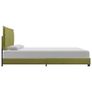 Bed Frame Green Fabric 120x190 cm Image 6