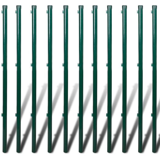Chain Link Fence with Posts Spike Steel 1,0x25 m