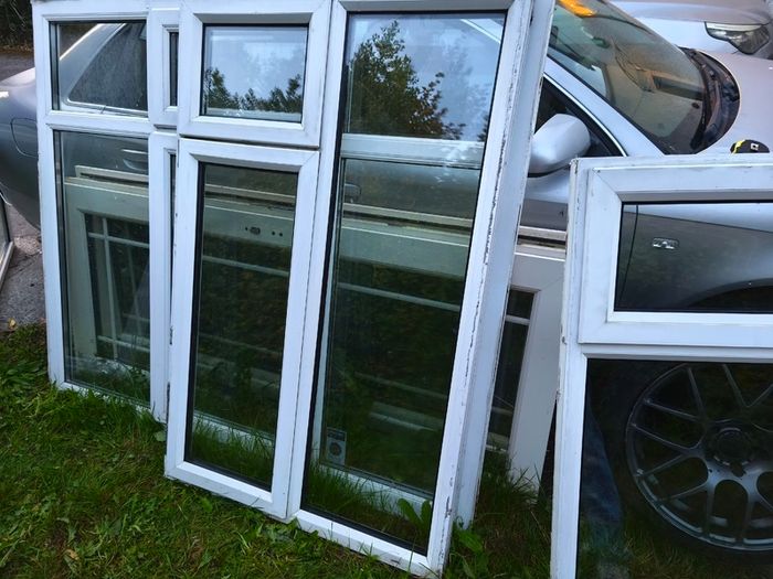 Pvc double glazed window