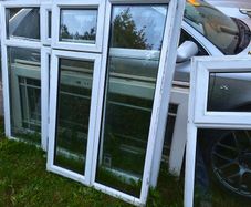 Pvc double glazed window
