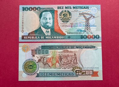 Mozambique   10,000  Meticais  1991  ( Uncirculated )