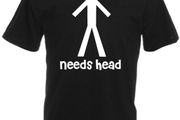 Needs Head  Mens funny rude t-shirts tee top shirt