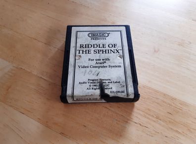 Atari 2600 Riddle Of The Sphinx Cartridge