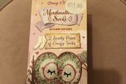 ladies cosy  socks with grip x 2
