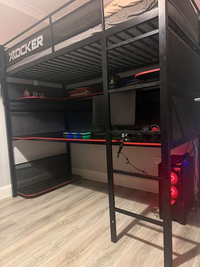 X Rocker Battle High Sleeper Gaming Bed