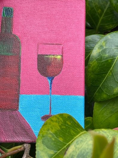 Mini Art - Original Wine Art on Canvas