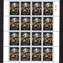 2014 Ireland St Patricks Day Commemorative Stamp Stamp Sheetlet Plate 1B1B1B1B Mint Never Hinged (MNH)